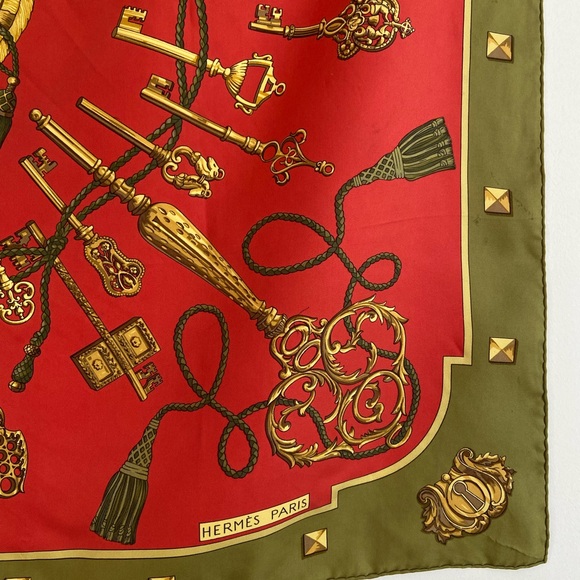 Hermès “Les Cles” Silk Scarf - Picture 7 of 13